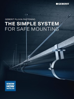 Geberit Pluvia Fastening System