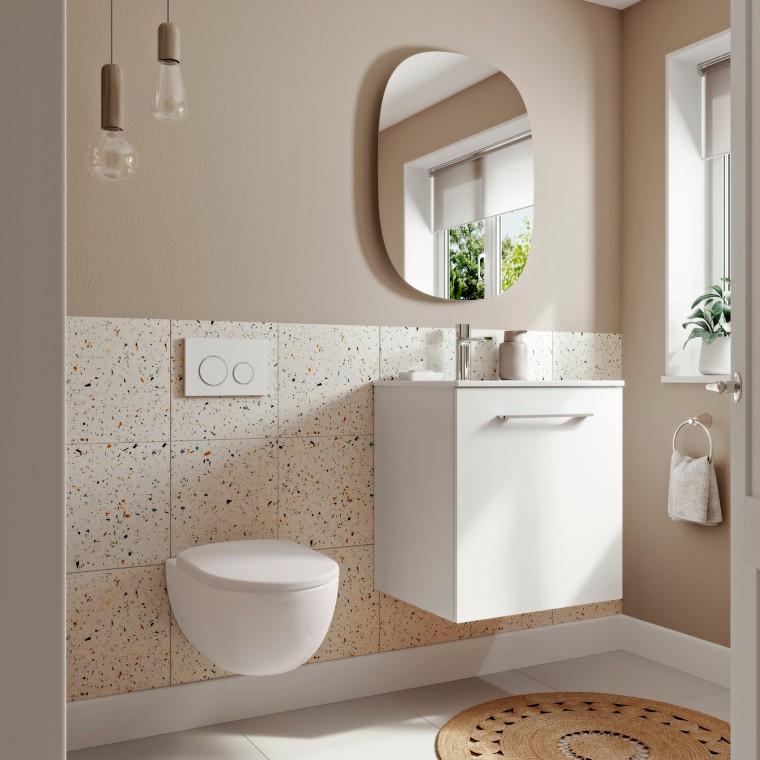 Geberit Selnova vanity unit in white Geberit Selnova vanity unit in white