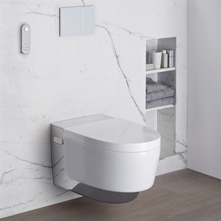 Barrier-free bathroom with Geberit AquaClean Mera Barrier-free bathroom with Geberit AquaClean Mera