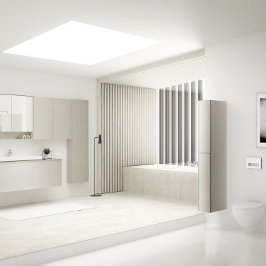Light bathroom from the Geberit Acanto range (© Geberit) Light bathroom from the Geberit Acanto range (© Geberit)