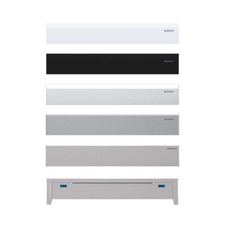 Geberit shower drains in White alpine, Black matt, Stainless steel brushed, Bright chrome-plated, Tiled according to preference Geberit shower drains in White alpine, Black matt, Stainless steel brushed, Bright chrome-plated, Tiled according to preference