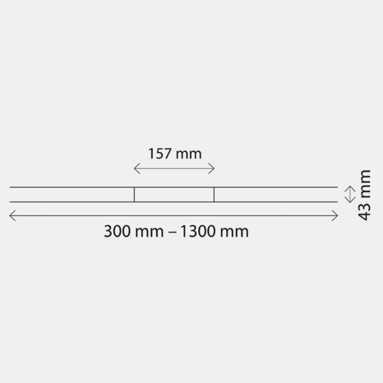 Dimensions of the Geberit shower channel CleanLine Dimensions of the Geberit shower channel CleanLine