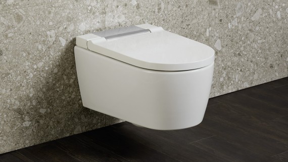 The Geberit AquaClean Sela is puristic and elegant The Geberit AquaClean Sela is puristic and elegant