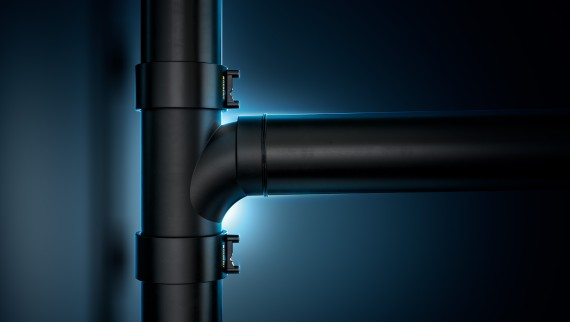 Geberit PE branch fitting and pipe Geberit PE branch fitting and pipe