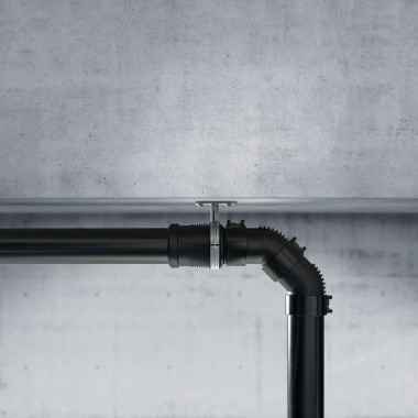 Perfectly oblique – the Geberit Silent-db20 Offset fitting Perfectly oblique – the Geberit Silent-db20 Offset fitting