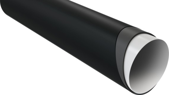 Cross-section of a Silent-PP tube with layers Cross-section of a Silent-PP tube with layers