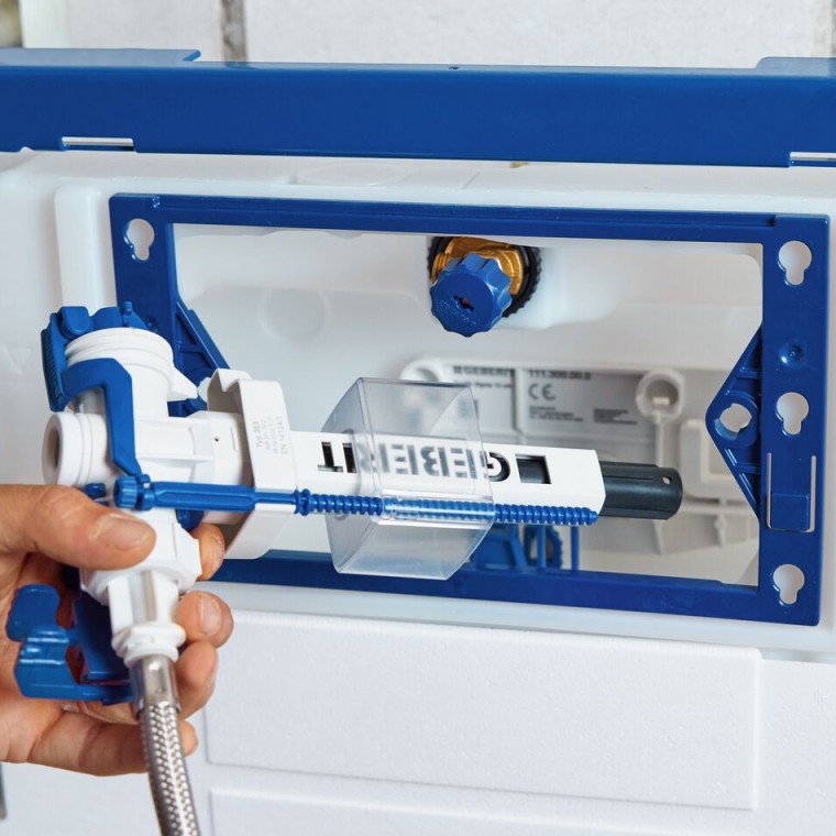 Valvula e mbushjes Geberit Tipi 383 me formë kompakte