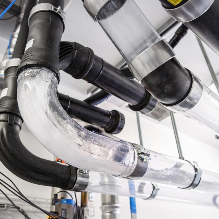 The Geberit drainage tower in Jona, Switzerland The Geberit drainage tower in Jona, Switzerland