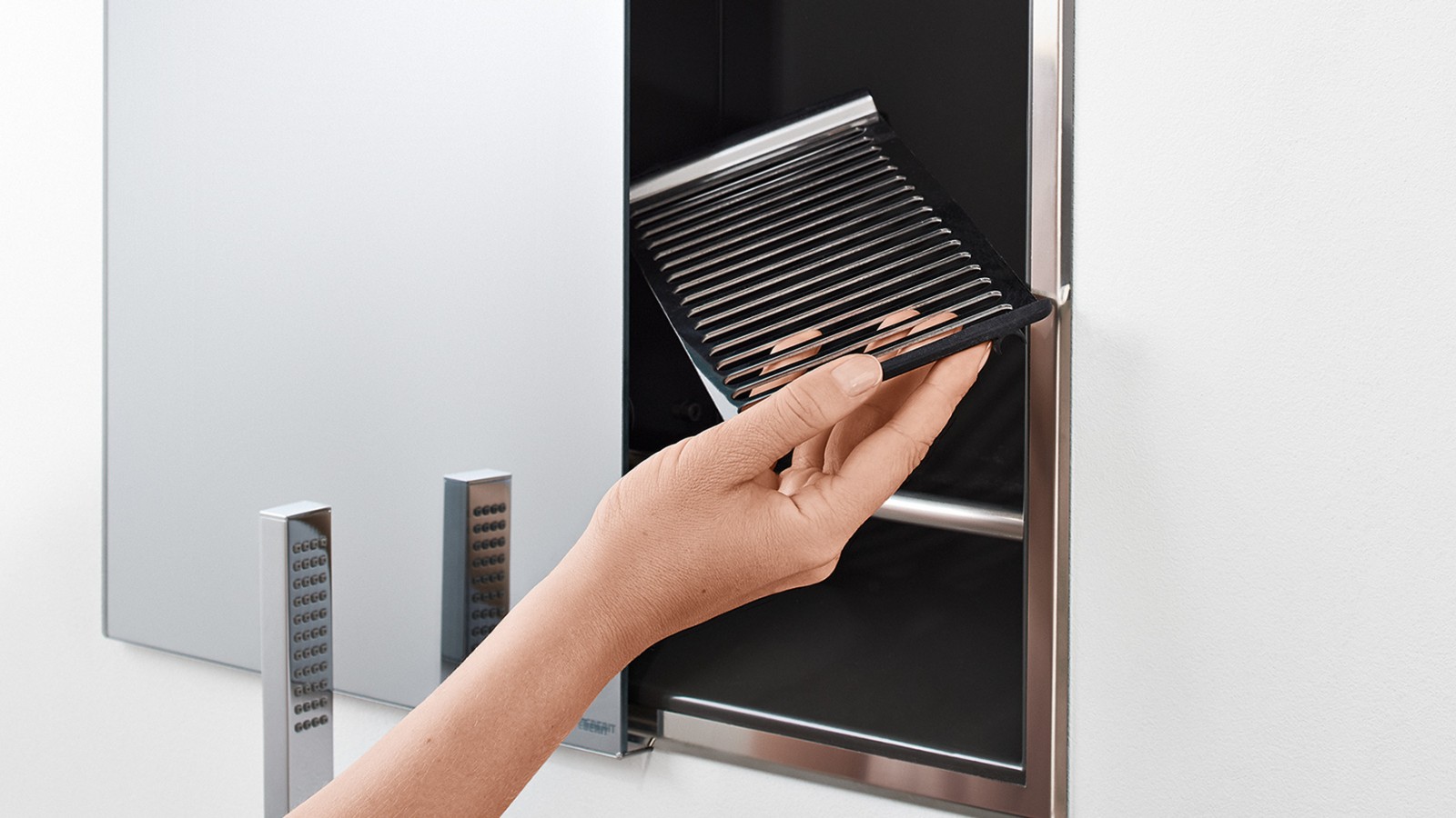 Geberit ONE shower solutions with niche storage box