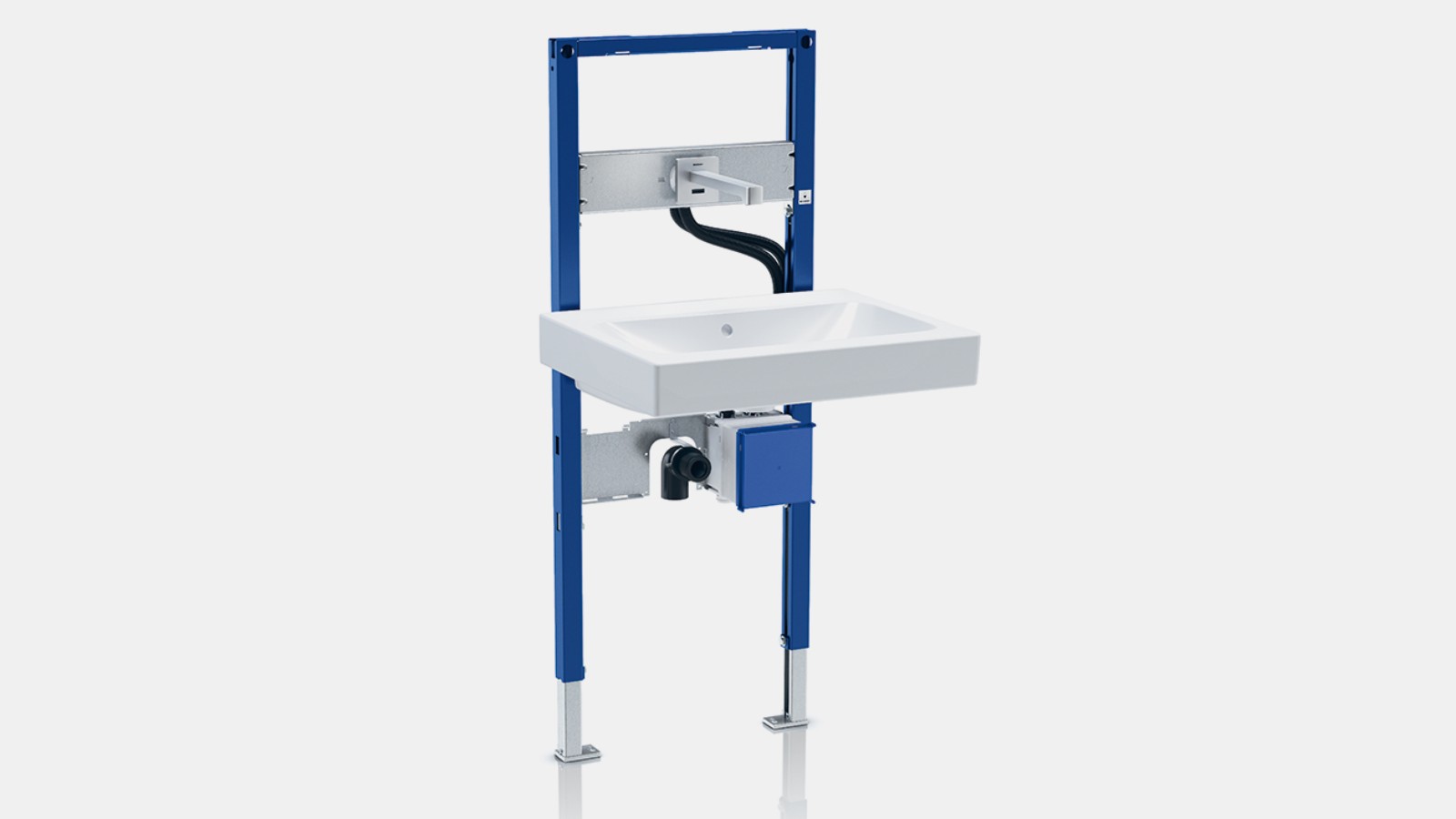 Tap flexibility thanks to the Geberit installation frame