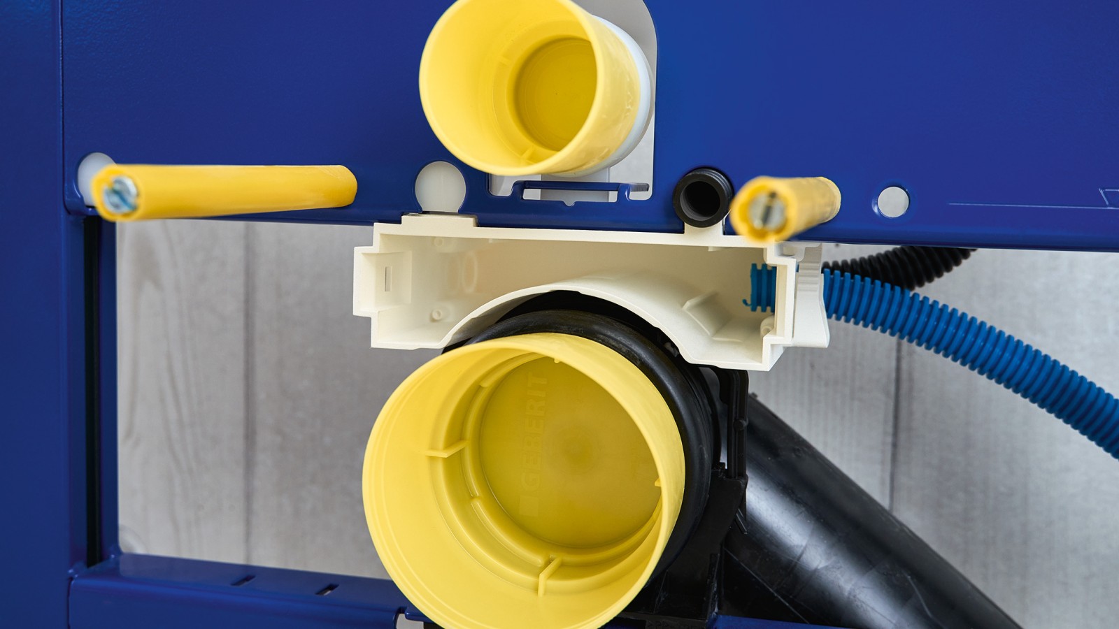 Geberit Duofix me kuti lidhjeje elektrike dhe për komunikim të parapërgatitur