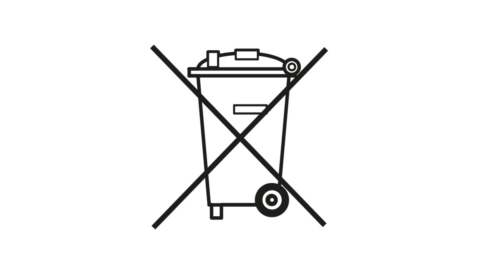 Symbol "Disposal of used batteries"
