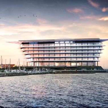 An island of floating lightness: The new headquarters of the pharmaceutical company Ferring Pharmaceuticals in Kastrup, Denmark (©Foster&Partners) An island of floating lightness: The new headquarters of the pharmaceutical company Ferring Pharmaceuticals in Kastrup, Denmark (©Foster&Partners)