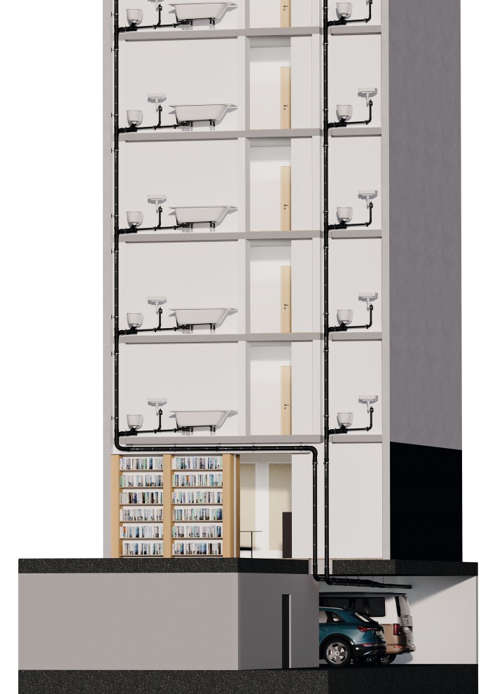 Instalimi me Geberit Silent-Pro SuperTube