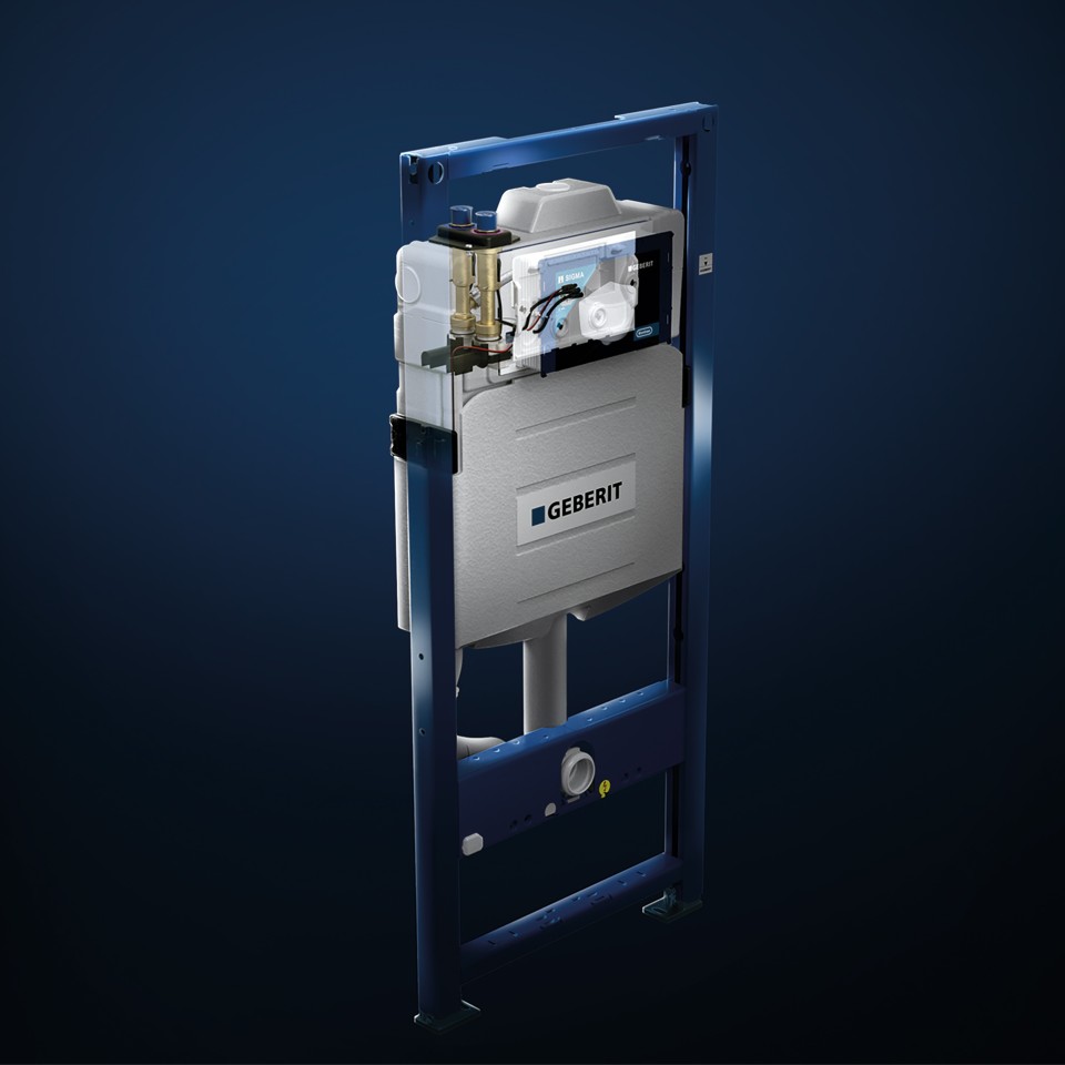 Geberit concealed cistern with HS50 hygiene flush unit Geberit concealed cistern with HS50 hygiene flush unit