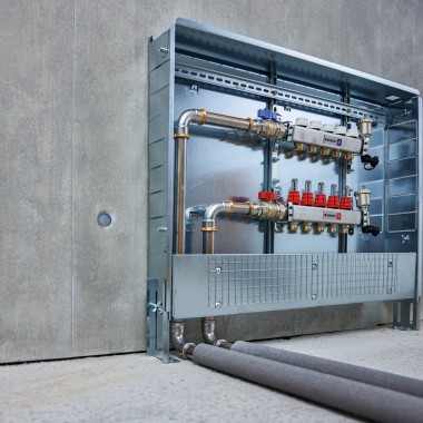 In technical building systems for heating pipes in the floor area, as well as for radiators and heaters In technical building systems for heating pipes in the floor area, as well as for radiators and heaters