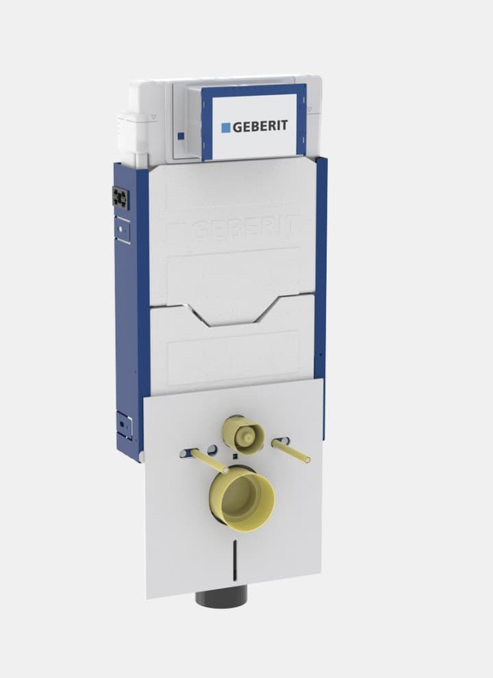 Elementi Geberit Kombifix me cisternë të mbuluar për instalim në mur Elementi Geberit Kombifix me cisternë të mbuluar për instalim në mur