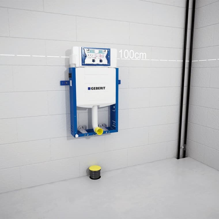 Fiksimi i cisternës të mbuluar Geberit Kombifix Fiksimi i cisternës të mbuluar Geberit Kombifix