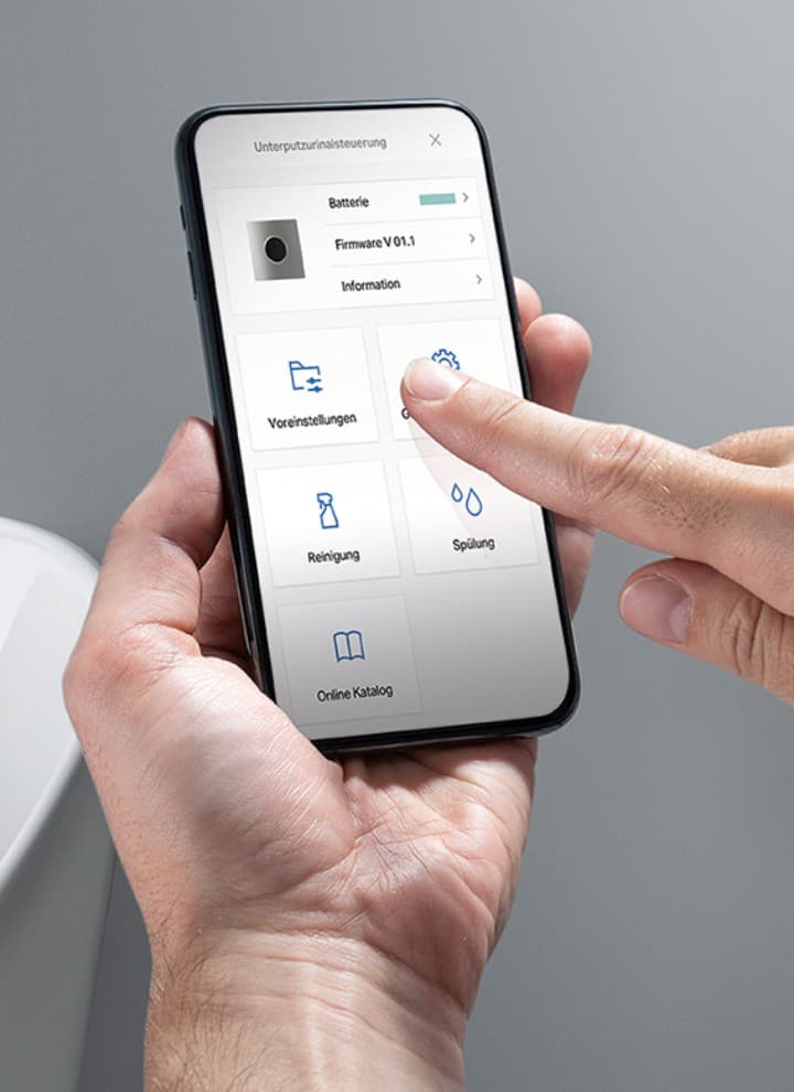 Aplikacioni Geberit Control kontrollon instalimet sanitare Aplikacioni Geberit Control kontrollon instalimet sanitare