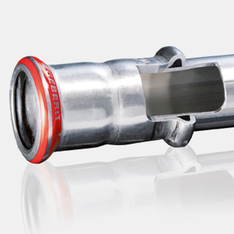 Prerje tërthore e një pjesë lidhëse Geberit Mapress Carbon Steel Prerje tërthore e një pjesë lidhëse Geberit Mapress Carbon Steel